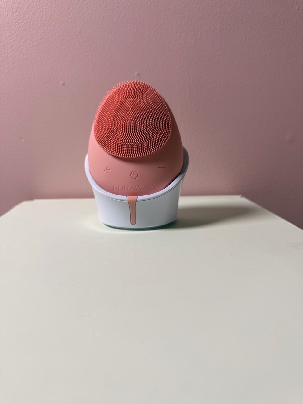 Sonic Facial Cleansing Exfoliating Brush New Pink